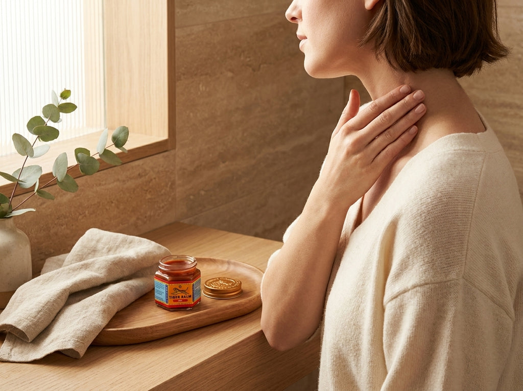 Ingrédients naturels de menthol, camphre et clous de girofle entourant le baume de massage Orianza.