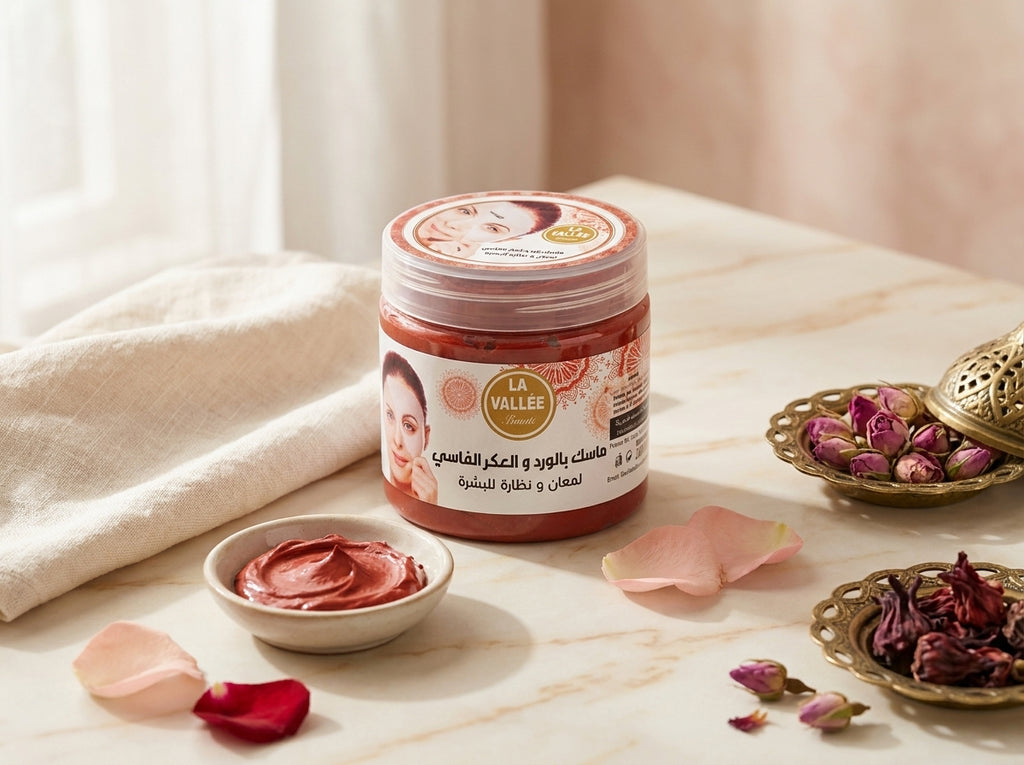 Application du masque cremeux apaisant et anti teint terne Orianza Selection