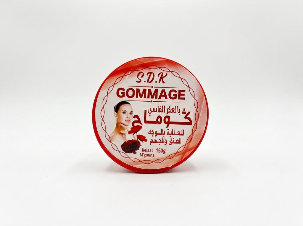 Soin exfoliant pret a l emploi Aakr el Fassi Orianza pour effet bonne mine sous la douche