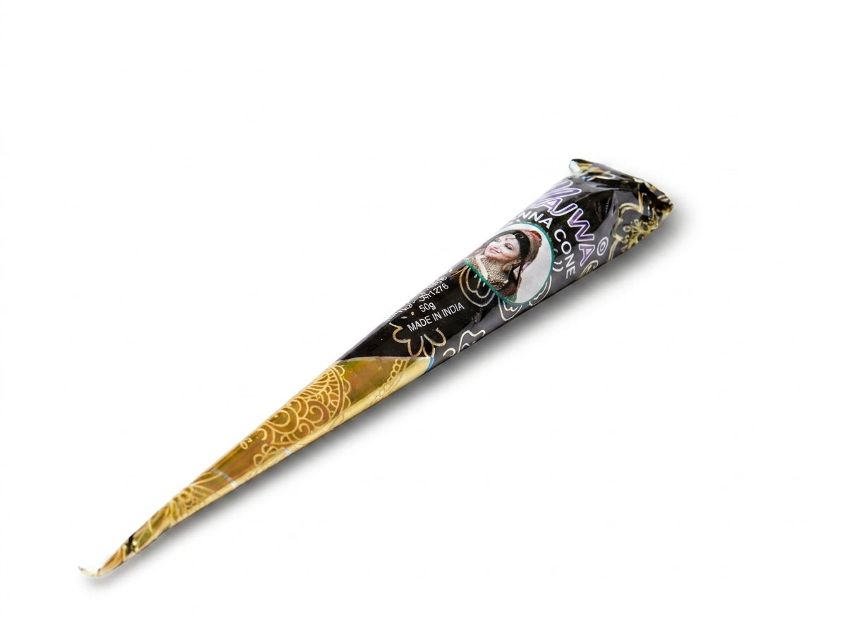 Tube de Henné Noir Intense prêt à l'emploi Orianza Selection, applicateur à embout fin pour tatouage éphémère.