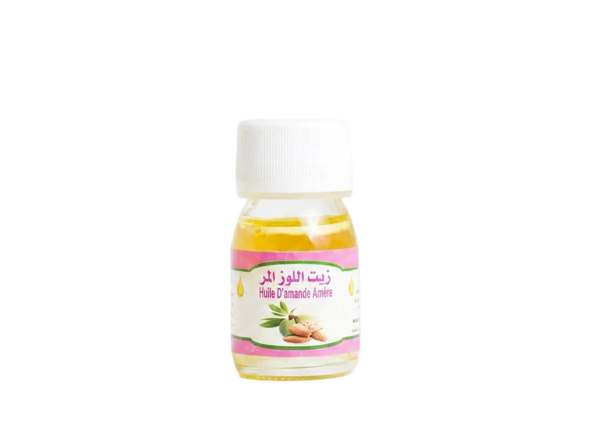Flacon d'Huile d'Amande Amère Pure du Maroc Orianza Selection, le soin de nuit intensif éclaircissant et anti-taches.