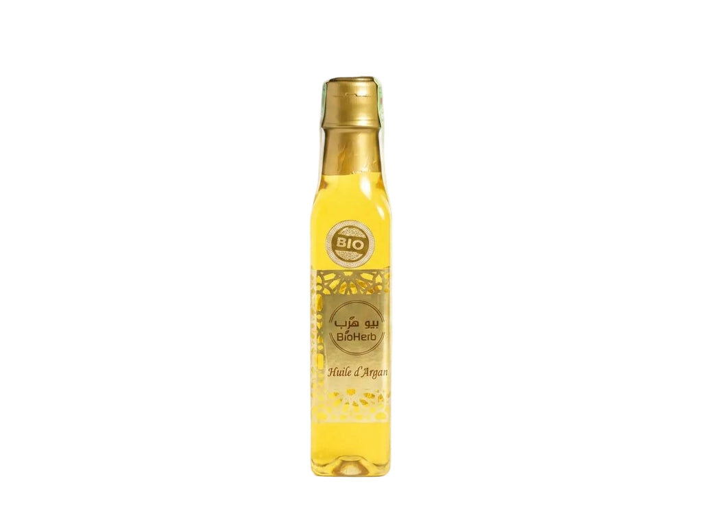 Grand flacon d'Huile d'Argan Pure du Maroc Orianza Selection, format familial 250ml pour soin visage et corps.
