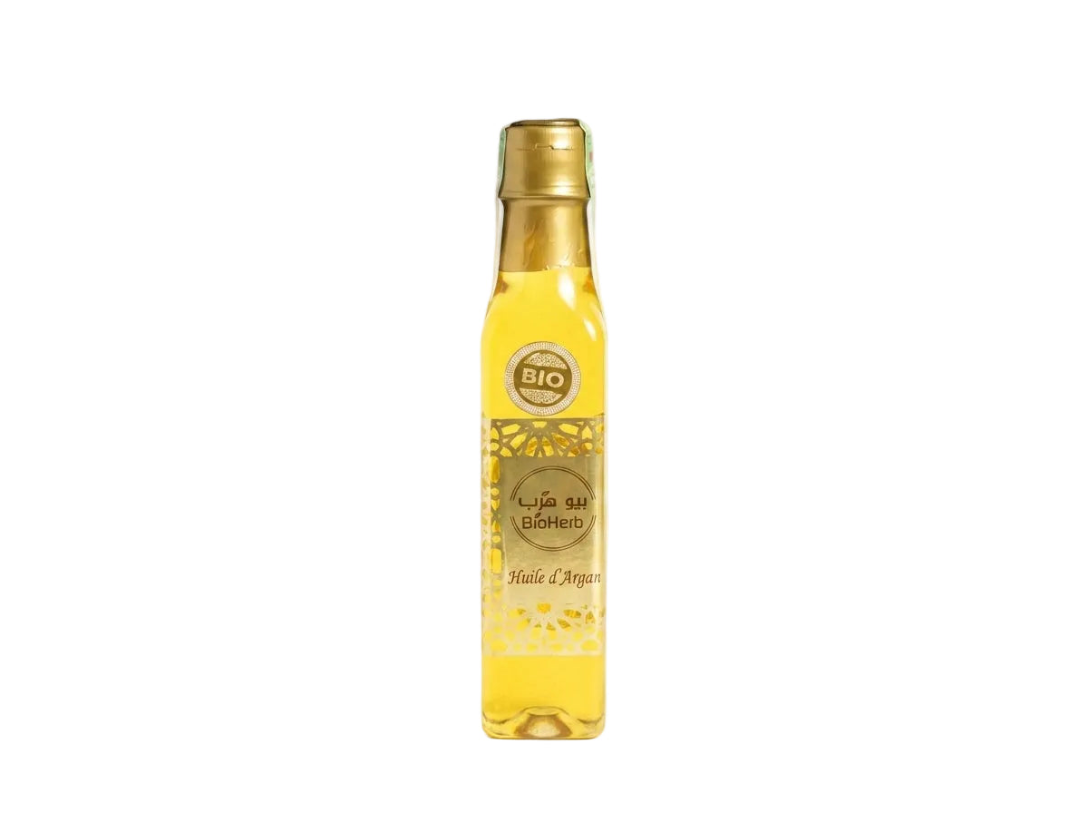 Grand flacon d'Huile d'Argan Pure du Maroc Orianza Selection, format familial 250ml pour soin visage et corps.