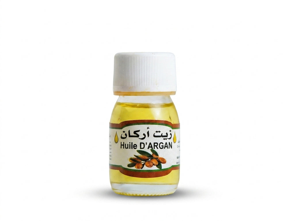 Flacon précieux d'Huile d'Argan Pure Orianza Selection, soin régénérant anti-âge global et sérum de nuit.