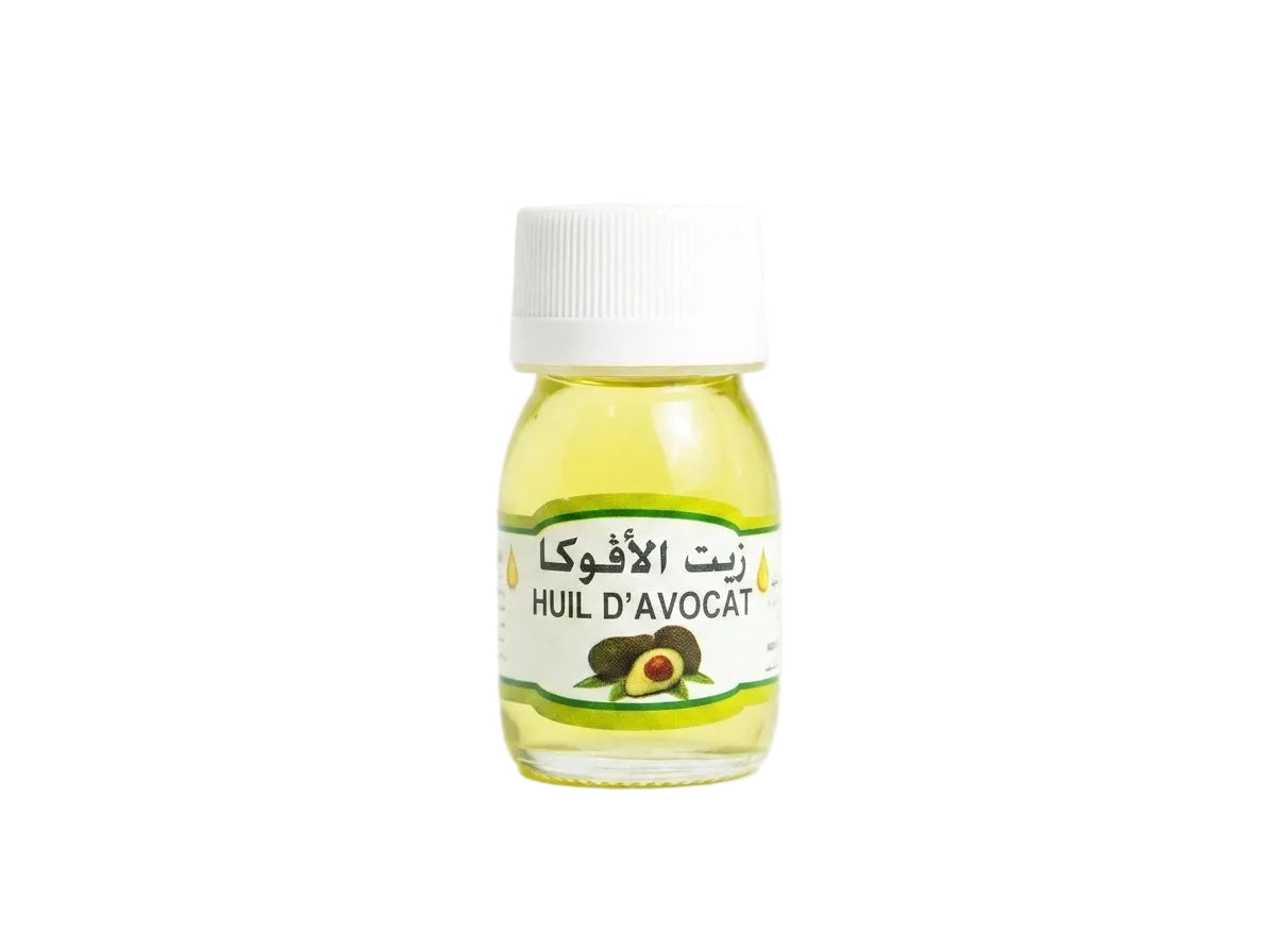 Flacon d'Huile d'Avocat Pure du Maroc Orianza Selection, soin végétal régénérant pour contour des yeux et peaux matures.