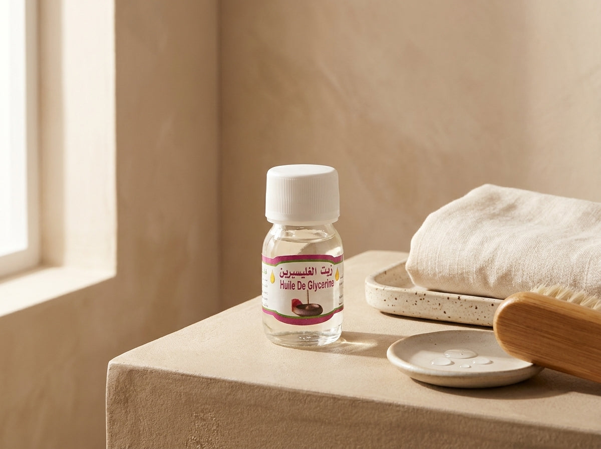 Mélange de l'huile de glycérine pure dans une crème de soin pour décupler son pouvoir protecteur et humectant.