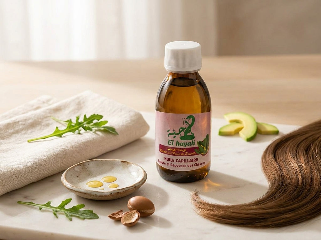 Design élégant du flacon Orianza Selection mettant en valeur la pureté des huiles 100% végétales.
