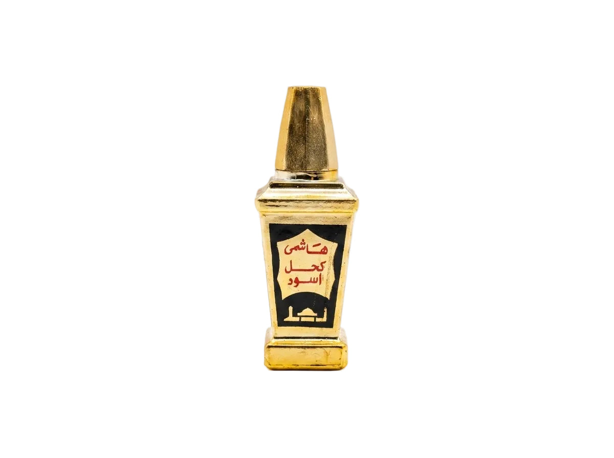 Flacon authentique de Khôl Al Hashmi Noir Orianza Selection, poudre fine traditionnelle sans plomb pour les yeux.