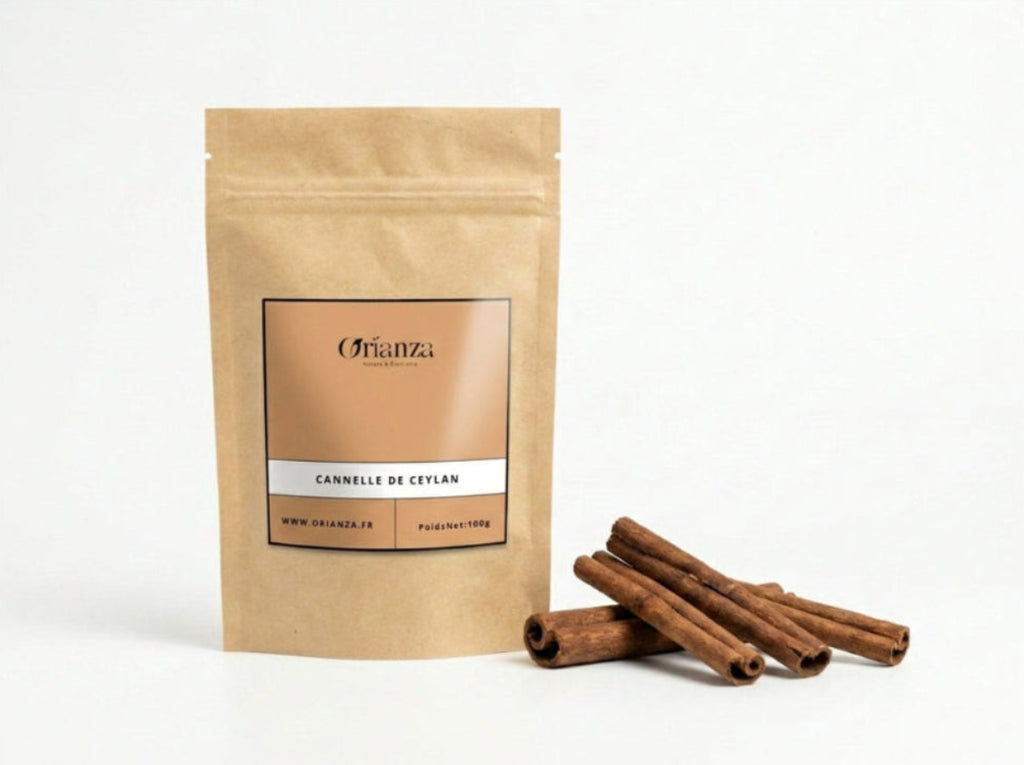 Sachet d'apothicaire en kraft de Vraie Cannelle de Ceylan Entière Orianza Selection, Qerfa Beldia pure pour la glycémie.