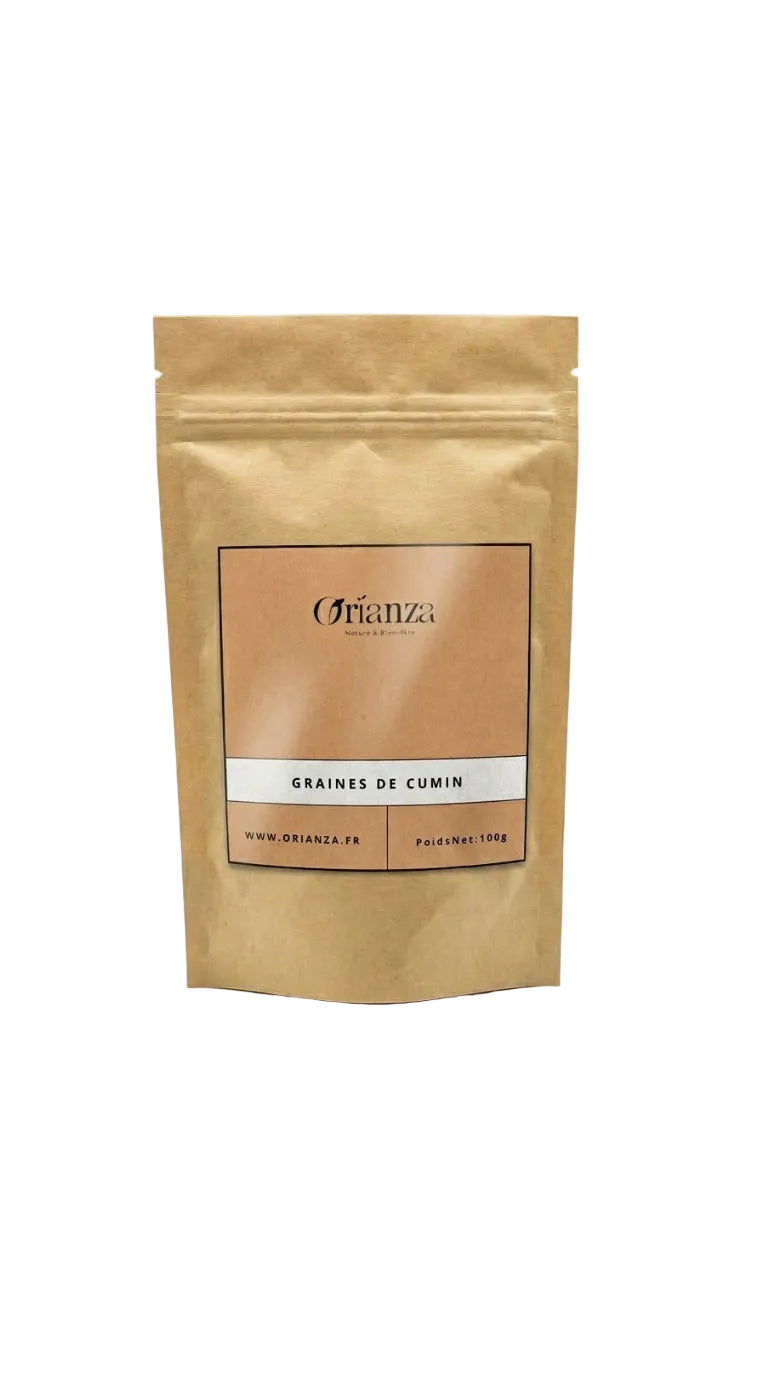 Sachet d'apothicaire en kraft de Graines de Carvi Entières Orianza Selection, Karouiya pure pour éliminer les gaz.