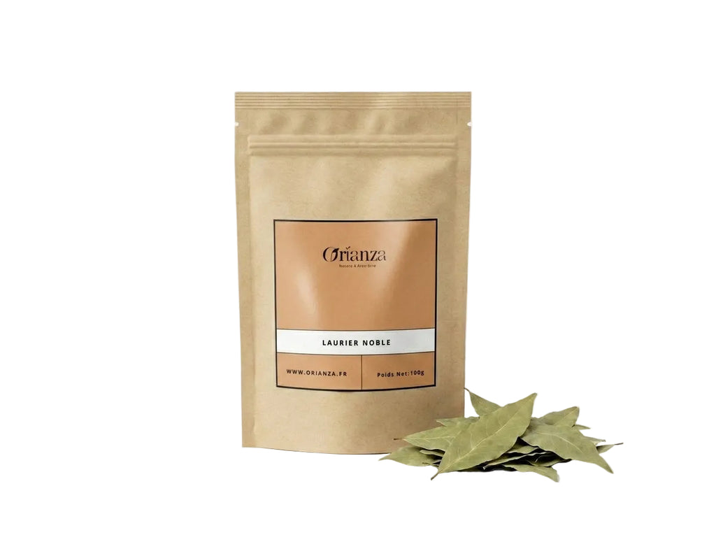 Sachet d'apothicaire en kraft de Feuilles de Laurier Noble Entières Orianza Selection, Rend pur pour cuisine et digestion.