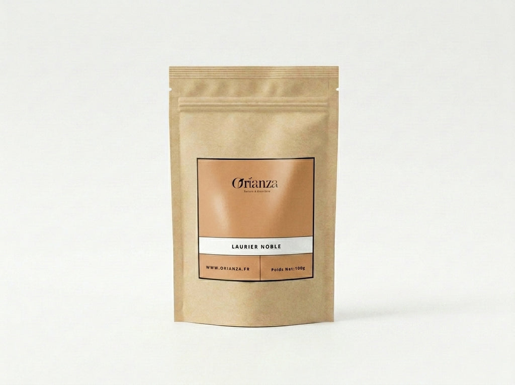 Sachet d'apothicaire en kraft de Feuilles de Laurier Noble Entières Orianza Selection, Rend pur pour cuisine et digestion.
