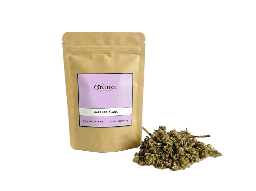 Sachet d'apothicaire en kraft de Marrube Blanc Séché Orianza Selection, Merriwa pur pour libérer les bronches.