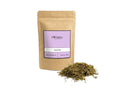 Sachet d'apothicaire en kraft de Serpolet Sauvage Orianza Selection, Zaaitra pur avec quelques branches séchées à côté.