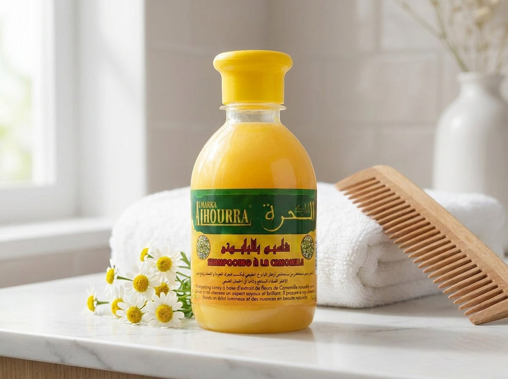 Shampooing El Horra à la Camomille – Éclat & Reflets Dorés