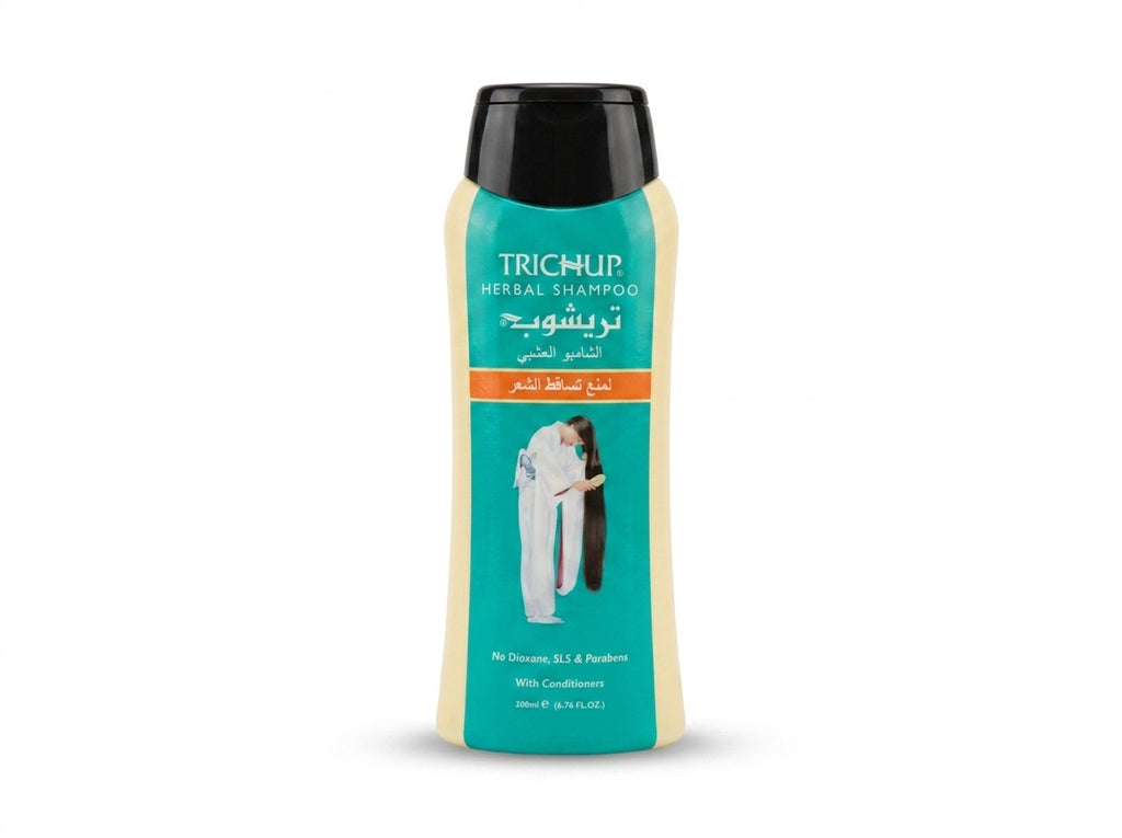 Flacon de Shampooing Trichup Orianza Selection, le soin lavant ayurvédique antichute et activateur de pousse.